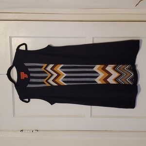 Missoni for Target L black pattern sleeveless dress. Good condition. Minor snag.